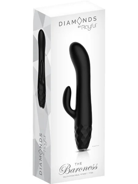 Diamonds - The Baroness Rechargeable Rabbit Vibrator — image 2 of 5