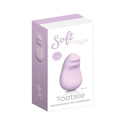 soft tootsie rechargeable palm massager by playful