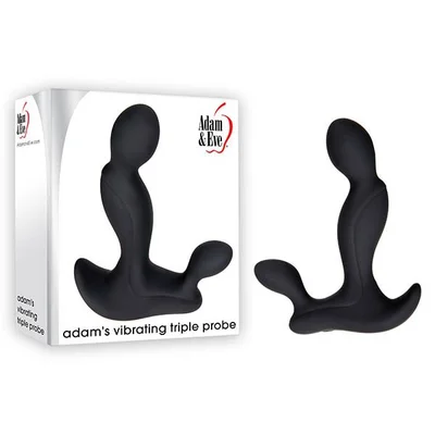 adam eve adams vibrating triple probe prostate massager