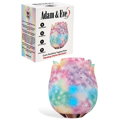 adam and eve eves ravishing rose tapping sucking clitoral stimulator