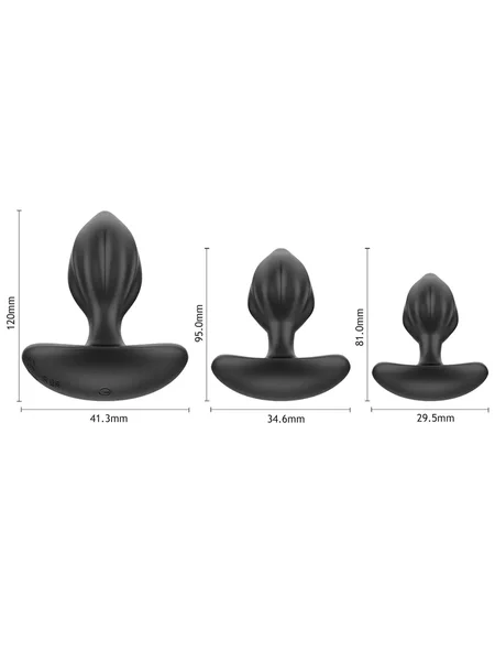 Winyi Mark Ribbed Silicone Anal Plug Training Kit — image 8 of 8