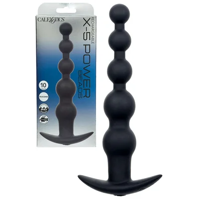 calexotics x 5 power beads 675 vibrating anal beads
