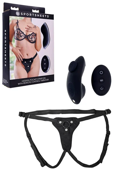 Sportsheets Hidden Pocket Strap On & Remote Control Vibrator Set — image 7 of 18