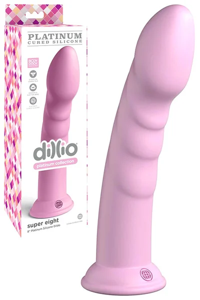 Dillio 8.25" Super Platinum Cured Silicone Dildo — image 4 of 18
