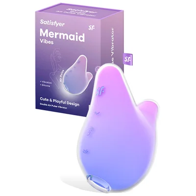 satisfyer mermaid vibes 37 vibrating air pulse clitoral stimulator