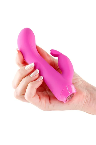 nsnovelties Ivy 5.3" Compact Rabbit Vibrator with LED Heart Base — image 4 of 4