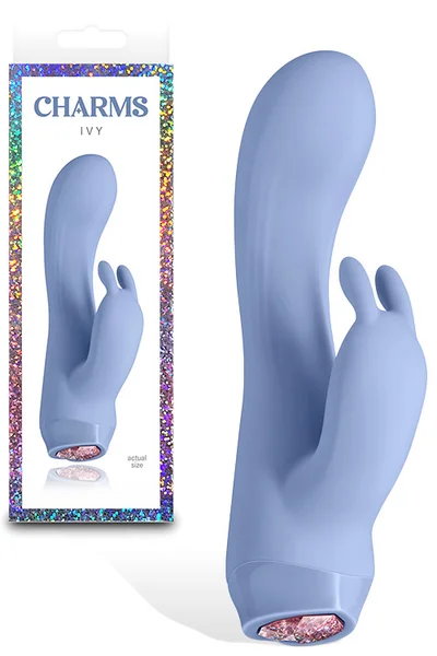 nsnovelties Ivy 5.3" Compact Rabbit Vibrator with LED Heart Base — image 5 of 8