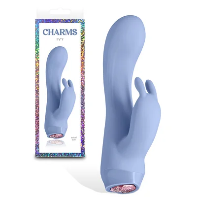 nsnovelties ivy 53 compact rabbit vibrator with led heart base