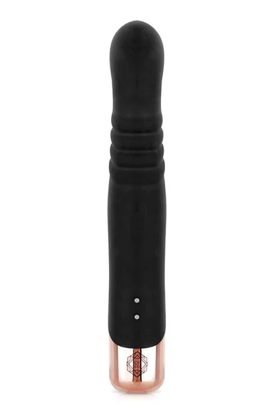 Rosy Gold Nouveau 9.4" Thrusting Rabbit Vibrator — image 4 of 6