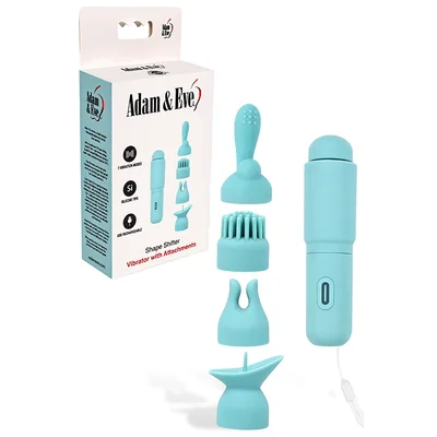 adam and eve shape shifter 4 vibrator with four interchangeable attachments