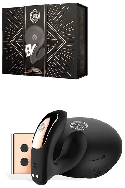 Rosy Gold 2.4" Internal Wearable Vibrator With Charging Case & Remote Control — image 7 of 18