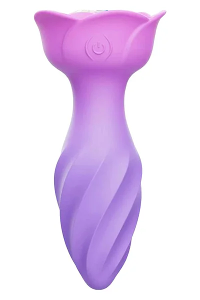 Adam and Eve Rotating Rose 4.7" Rotating & Vibrating Butt Plug — image 2 of 12