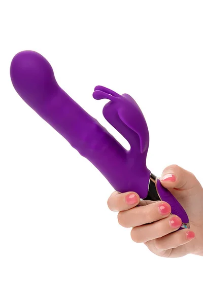 Calexotics Flutter 9.5" Thrusting Beaded Rabbit Vibrator with Fluttering Clitoral Teaser — image 5 of 10