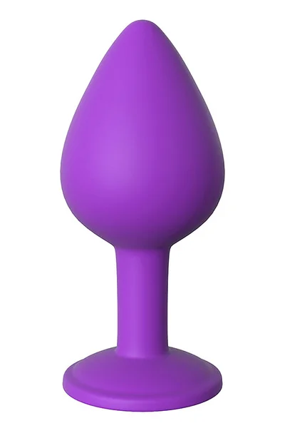Pipedream Little Gem 3.2" Silicone Butt Plug with Gemstone Base | Medium — image 3 of 6