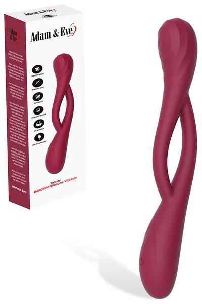 Adam and Eve Infinity Bendable 8.1" Silicone Vibrator — image 6 of 10