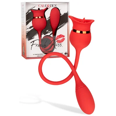 calexotics french kiss casanova clitoral stimulator with vibrating egg