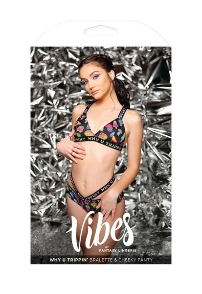 Vibes - Why U Trippin Bralette & Cheeky Panty — image 3 of 3