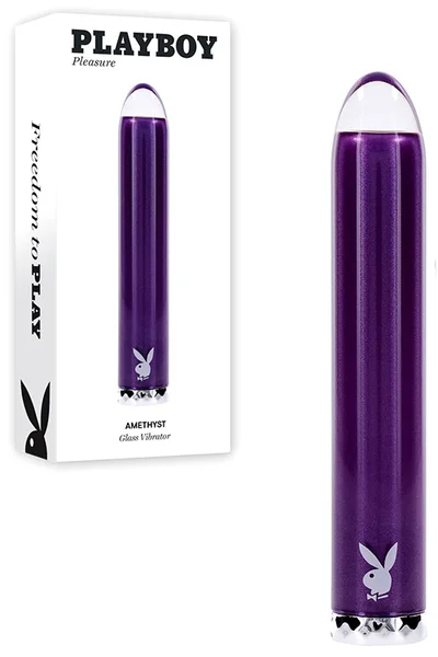 Playboy Amethyst 4.9" Glass Bullet Vibrator — image 6 of 10