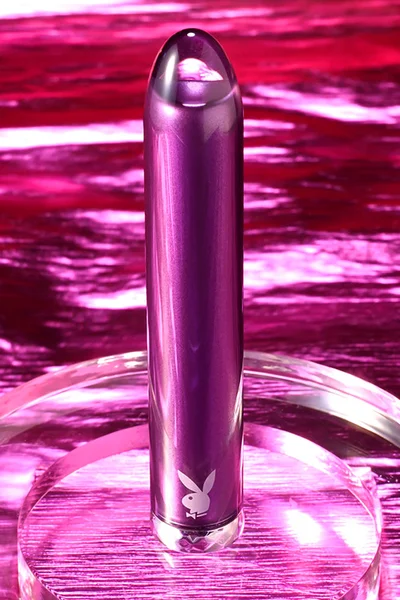 Playboy Amethyst 4.9" Glass Bullet Vibrator — image 7 of 10