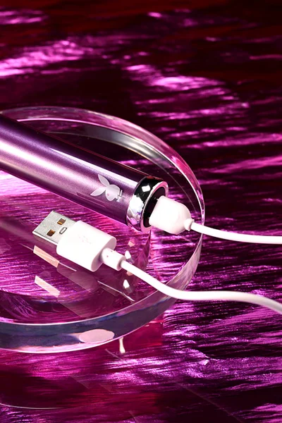 Playboy Amethyst 4.9" Glass Bullet Vibrator — image 10 of 10