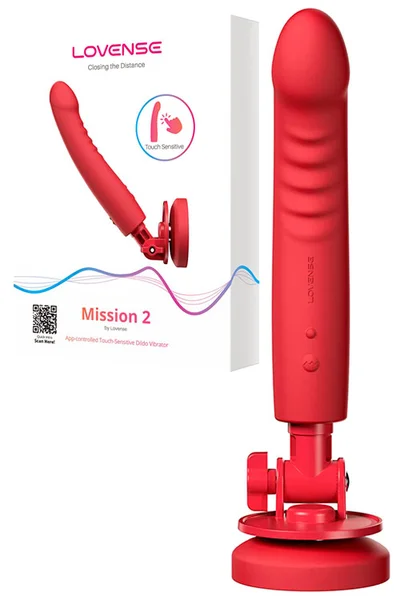 Lovense Mission 2 App Enabled 7.9" Touch Sensitive Vibrating Dildo — image 7 of 9