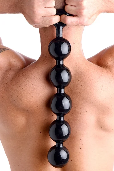 Master Series Black Baller 17.5" Large Anal Bead String — image 5 of 6