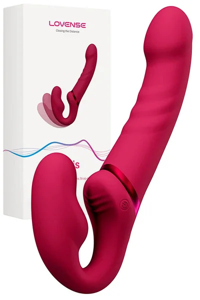 Lovense Lapis App Enabled 9" Vibrating Strapless Strap On — image 11 of 15