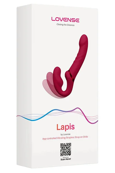 Lovense Lapis App Enabled 9" Vibrating Strapless Strap On — image 5 of 15
