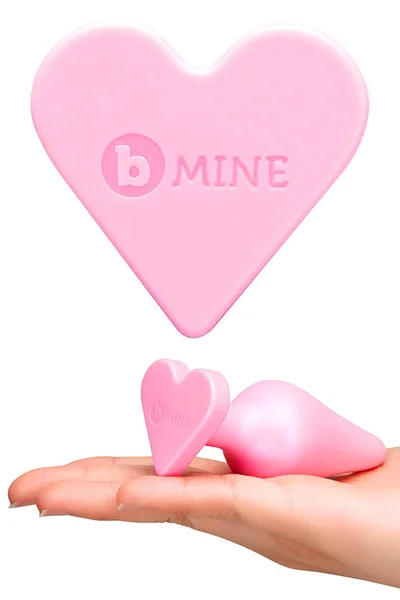 B-Vibe Butties B Mine 4" Butt Plug With Heart Shaped Base — image 5 of 6