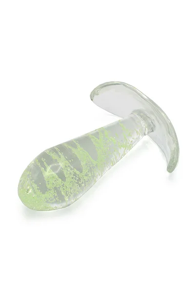 O Products Glow in the Dark 3.1" Glass Butt Plug — image 2 of 5