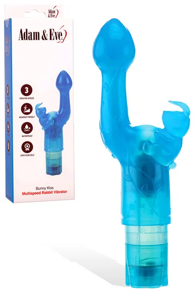 Adam and Eve Bunny Kiss 7" Rabbit Vibrator — image 4 of 6