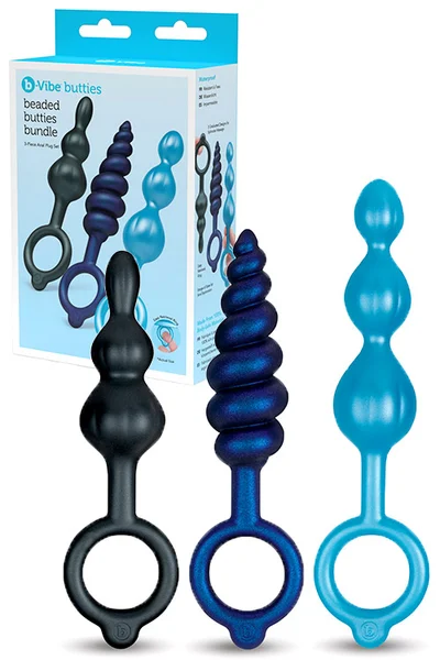 B-Vibe Beaded Butties Bundle 3 Piece Anal Plug Set — image 6 of 10