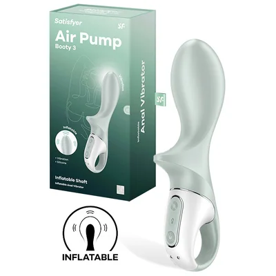 satisfyer air pump booty 3 75 inflatable anal vibrator