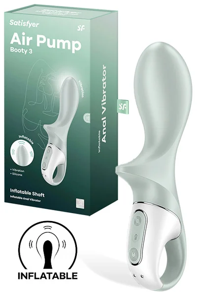 Satisfyer Air Pump Booty 3 7.5" Inflatable Anal Vibrator — image 7 of 18