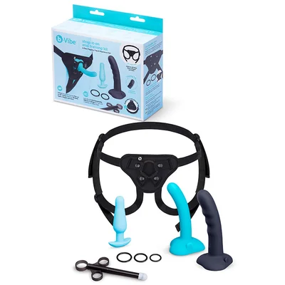 b vibe strap it on 8 piece anal training kit