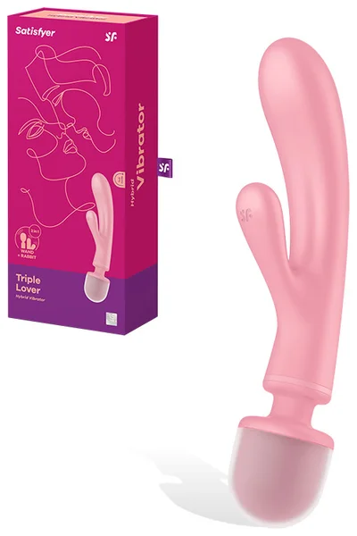 Satisfyer Triple Lover 9.3" 2 in 1 Massager And Rabbit Vibrator — image 7 of 12