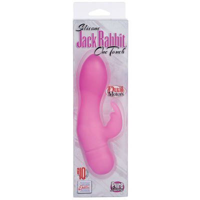 CalExotics Rabbit Silicone Jack Rabbit One Touch Pink