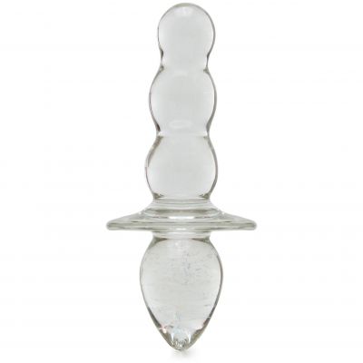 Glas Titus Beaded Glass Butt Plug