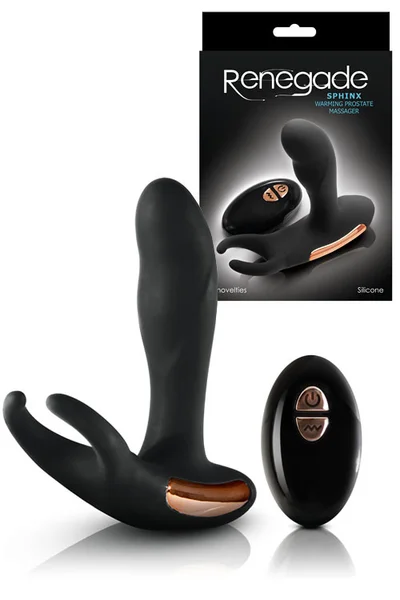 nsnovelties 5.1" Rechargeable Warming Prostate Vibrator with Remote — image 5 of 8