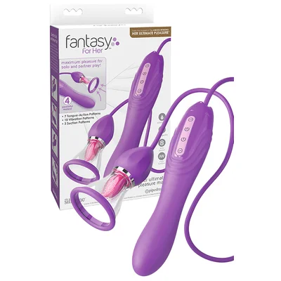 pipedream her ultimate pleasure max 9 4 in 1 pleasure pump with tongue vibrating handle