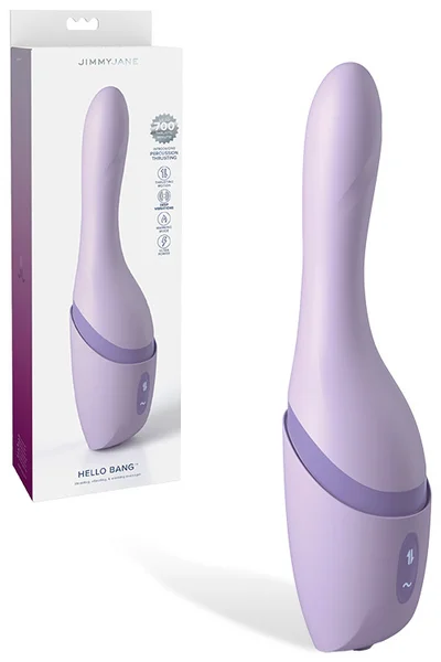JimmyJane Hello Bang 10.6" Thrusting & Warming Vibrating Dildo — image 6 of 10