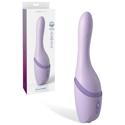 jimmyjane hello bang 106 thrusting warming vibrating dildo