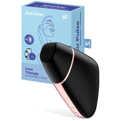 satisfyer love triangle 35 air pulse clitoral stimulator with vibration app