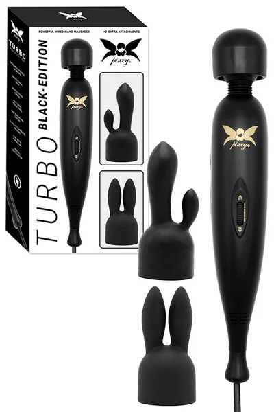 Pixey Turbo 11.4" Powerful Wired Wand Massager with Two Attachments — image 6 of 10