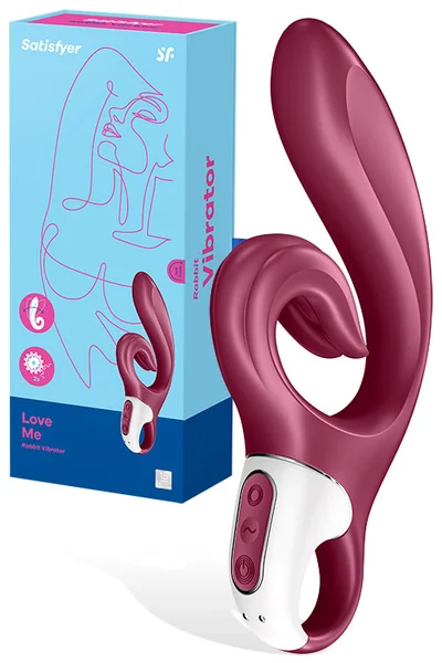 Satisfyer Love Me 8.6" Rabbit Vibrator — image 7 of 18