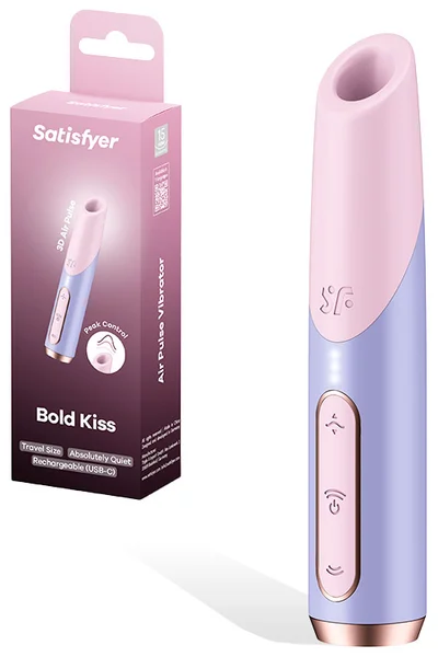 Satisfyer Bold Kiss 4.9" Air Pulse Clitoral Stimulator — image 7 of 9
