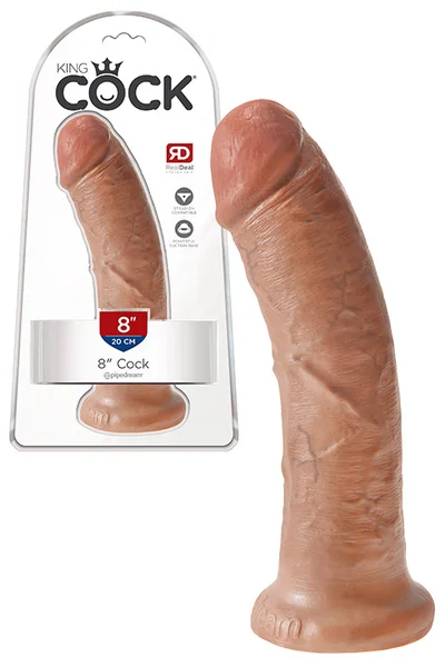 Pipedream King Cock 8" Realistic Dildo with Suction Cup Base — image 5 of 8
