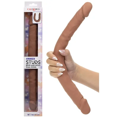 calexotics silicone studs 16 bend hold dual ended dong