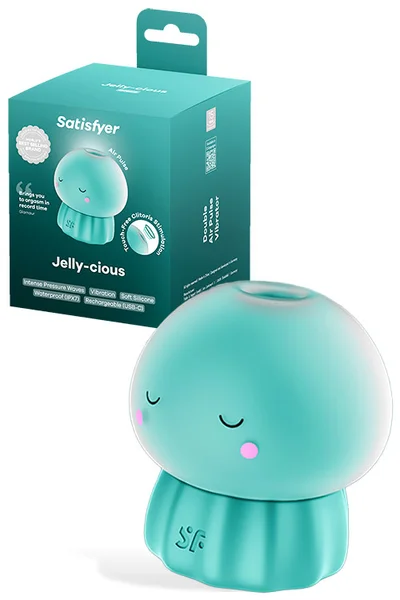 Satisfyer Jellycious 3.1" Vibrating Air Pulse Clitoral Stimulator — image 9 of 12