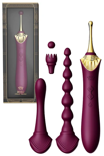 Zalo Bess 2 Warming 8.6" Clitoral Vibrator with 4 Attachments — image 5 of 8